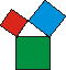 Logo of Master Maths Llp illustrates the Pythagoras theorem